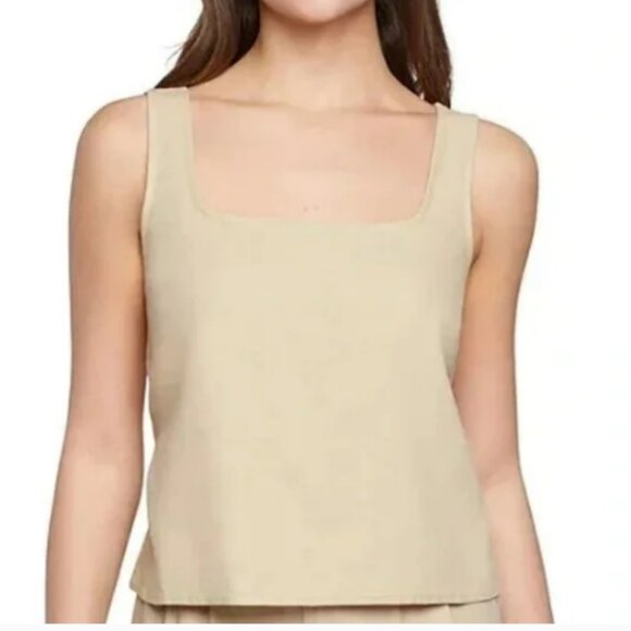 Express Linen Tank Top in Beige -‎ Large - Picture 1 of 5